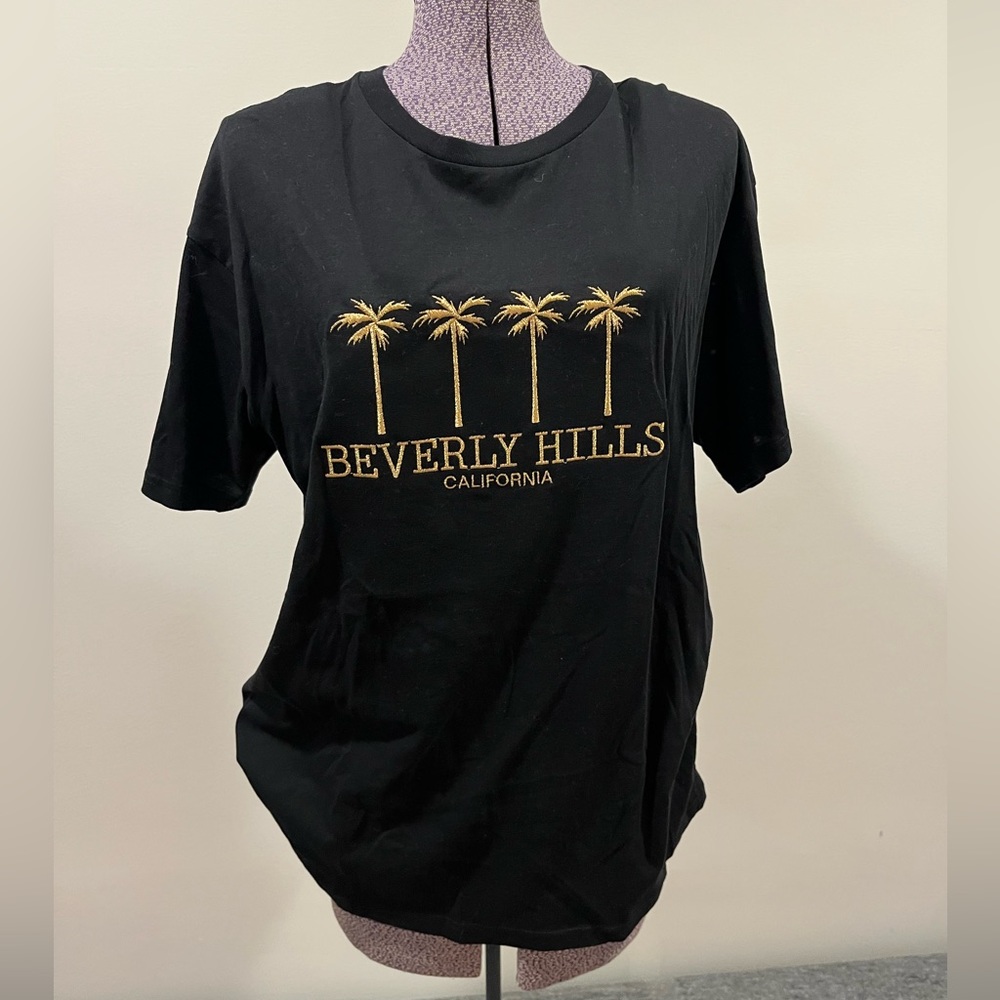 Beverly Hills California embroidered T-shirt